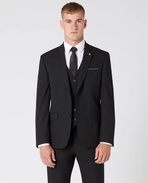 Remus Uomo Tapered Jacket - Black - 42R