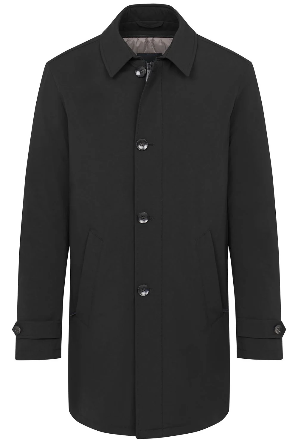 Bugatti Mens Poplin Coat - Black - 40R