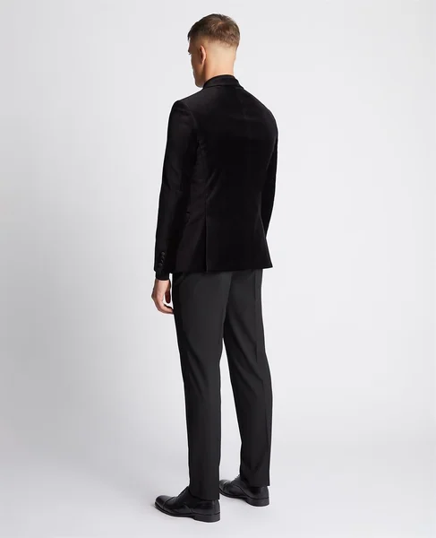 Remus Uomo Velvet Jacket - Black - 44R