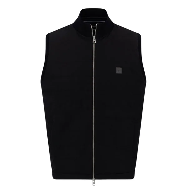 Fynch Hatton Hybrid Vest Nylon Gilet - Navy - M