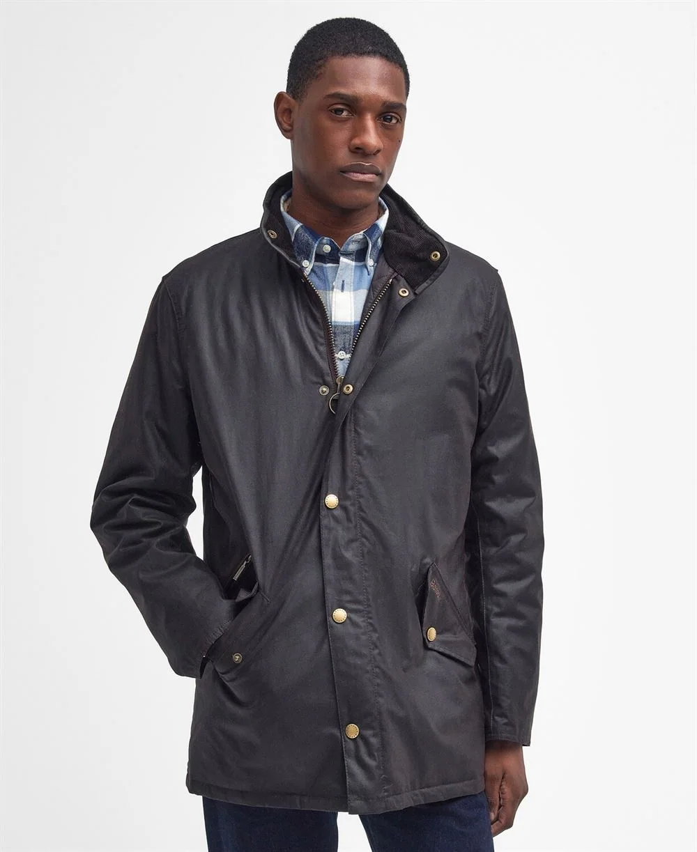 Barbour Prestbury Wax Jacket - Brown - M