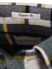 Gant Flannel Check Shirt - Green - L