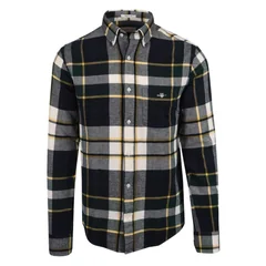 Gant Flannel Check Shirt - Green - L