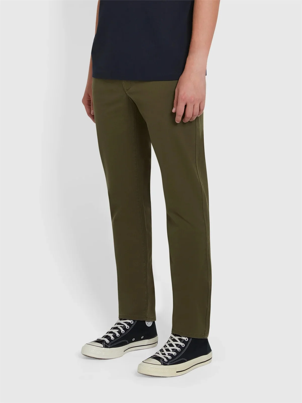 Farah Elm Slim Fit Twill Chino - Green - 32/30