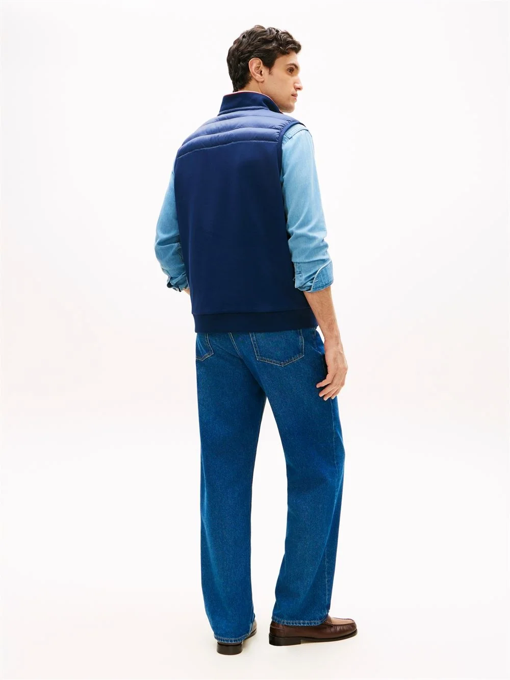 Tommy Hilfiger Mix Media Essential Gilet - Navy - XL