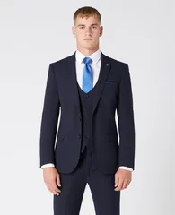 Remus Uomo Luca Suit Jacket - Dk Navy - 34R