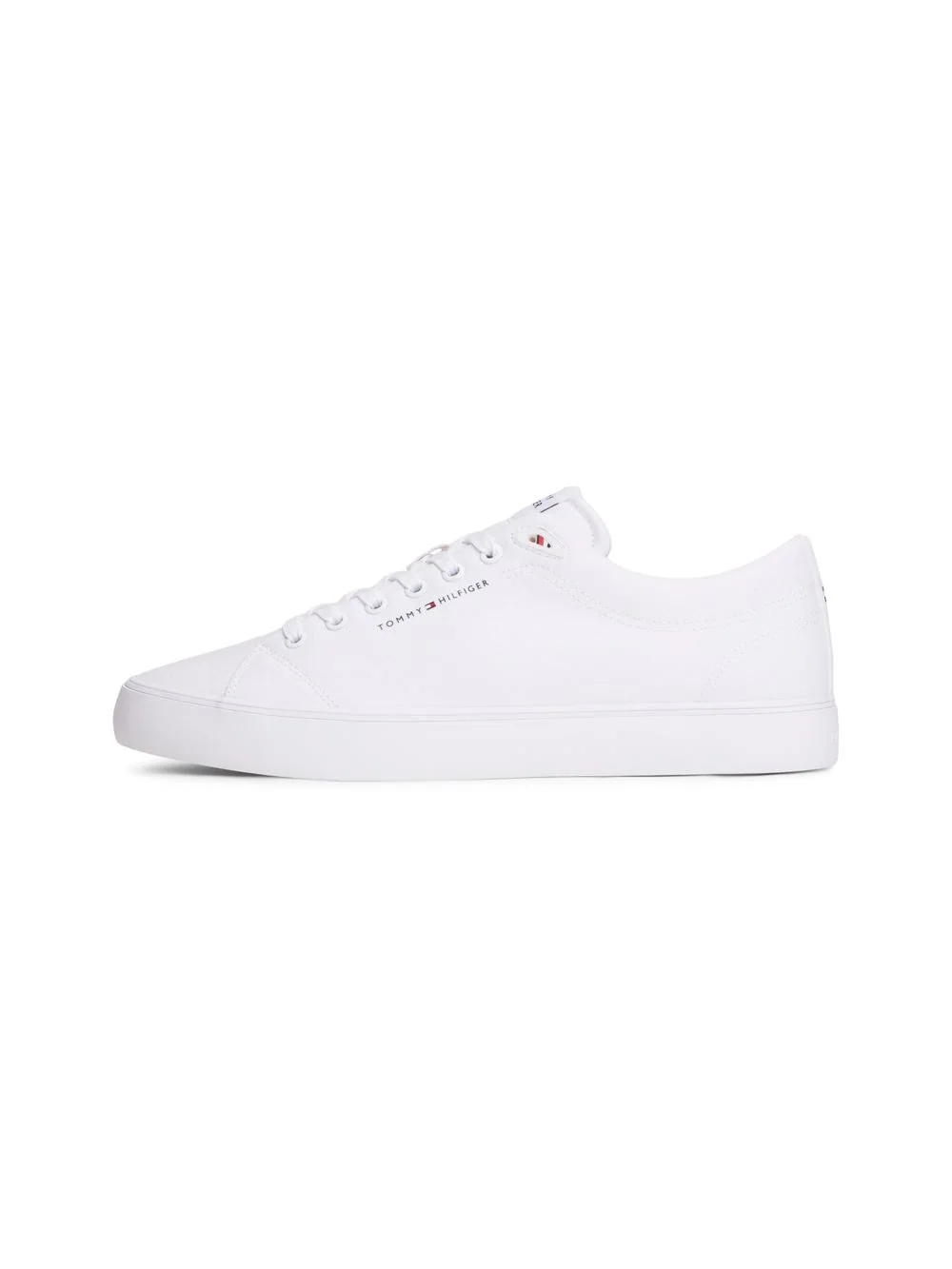 Tommy Hilfiger Harlem Core Logo Canvas Trainers - White - 41