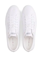 Tommy Hilfiger Harlem Core Logo Canvas Trainers - White - 41