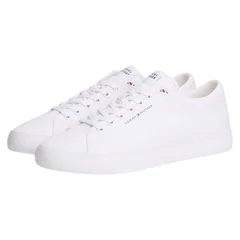 Tommy Hilfiger Harlem Core Logo Canvas Trainers - White - 41