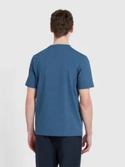 Farah Danny Organic Cotton Regular Fit T-shirt - Blue Marl - L