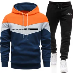 Fall Winter Daily Casual Sports Jogging Suit Male Outdoor Fashion Sweatshirt Outfit 2026 New in Men's Set Hoodies and Sweatpants