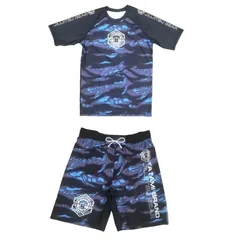 2026New Summer Breathable Quick-Drying Combat Suit Camouflage Short-Sleeve T-Shirt and Shorts Men's Jiu-Jitsu TrainingSportswear