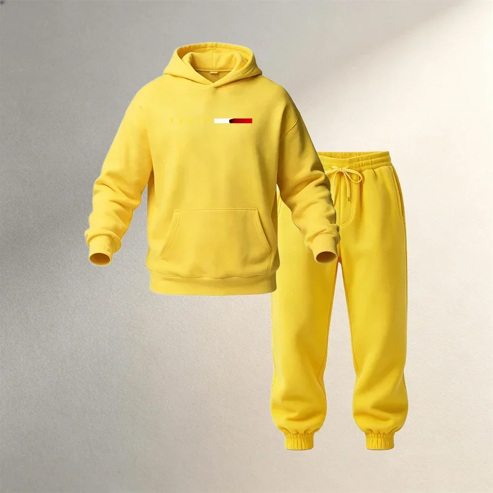 Men's Clothing Pullover Sets 2 Pieces Autumn Winter Male Sports Casual Hoodies Sweatshirt+Sweatpants Fashion Streetwear Outfits