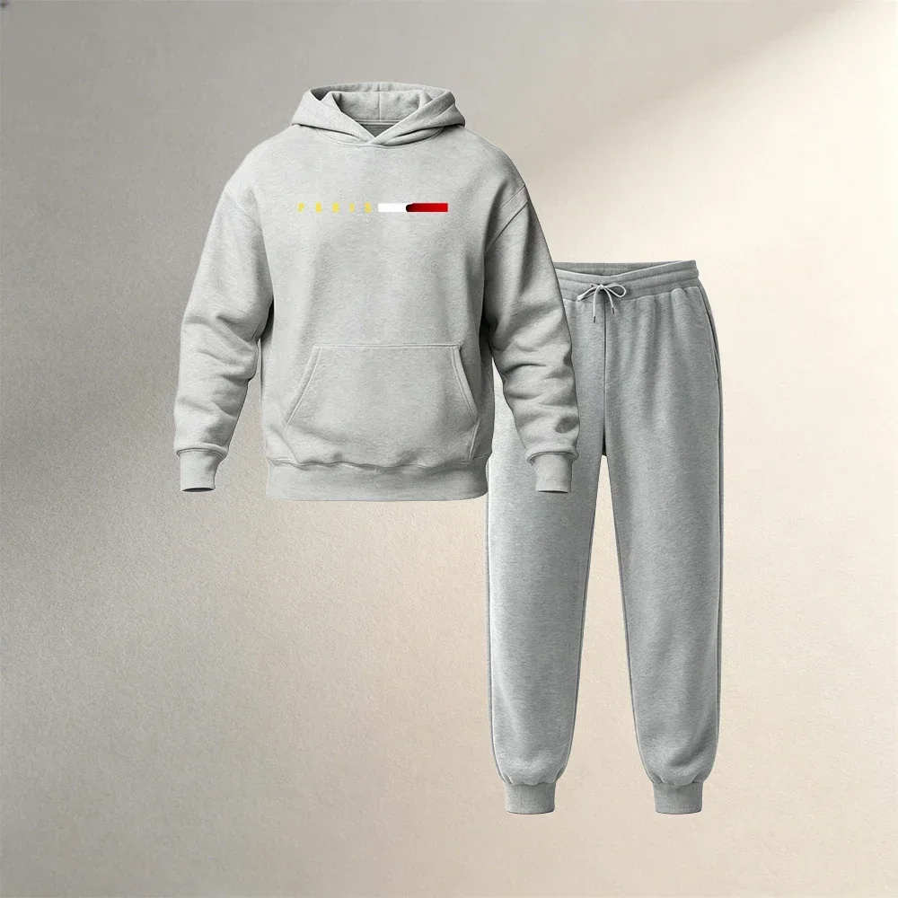 Men's Clothing Pullover Sets 2 Pieces Autumn Winter Male Sports Casual Hoodies Sweatshirt+Sweatpants Fashion Streetwear Outfits