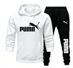 2026 Ne w Autumn and Winter Men's Pullover Hoodie and Pants Two-Piece Set Fashionable Trendy Fitness Casual Sportswear