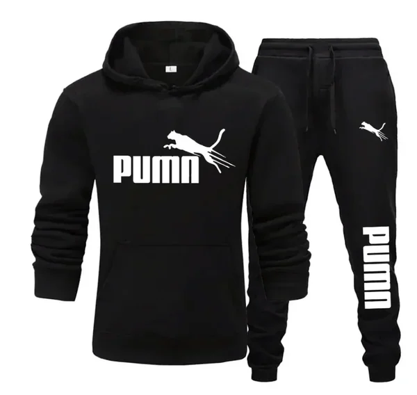 2026 Ne w Autumn and Winter Men's Pullover Hoodie and Pants Two-Piece Set Fashionable Trendy Fitness Casual Sportswear