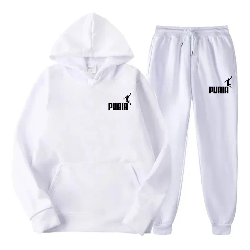 2026 New Men's Fashion Casual Zipper Tracksuits Outdoor Fitness Jogging Hooded Sets Sports Luxury Hoodie + Pants Suit Clothing
