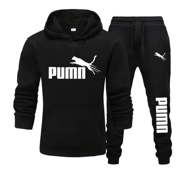 New men's hooded sweatshirt + trousers winter-spring set - fashionable, trendy fitness, jogging and casual sports outfit