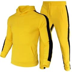 2026 Autumn Winter Men Tracksuit Sets Striped Sweatshirt+sweatpants Casual Daily Sports Fashion Gym Clothing Hot Sale Men's Sets