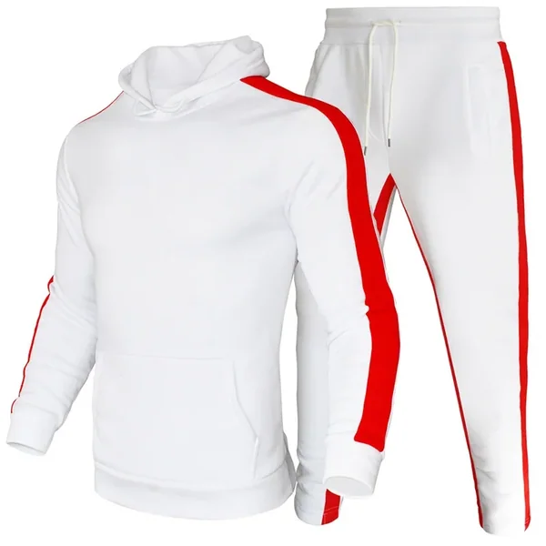 2026 Autumn Winter Men Tracksuit Sets Striped Sweatshirt+sweatpants Casual Daily Sports Fashion Gym Clothing Hot Sale Men's Sets