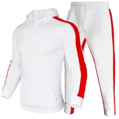 2026 Autumn Winter Men Tracksuit Sets Striped Sweatshirt+sweatpants Casual Daily Sports Fashion Gym Clothing Hot Sale Men's Sets