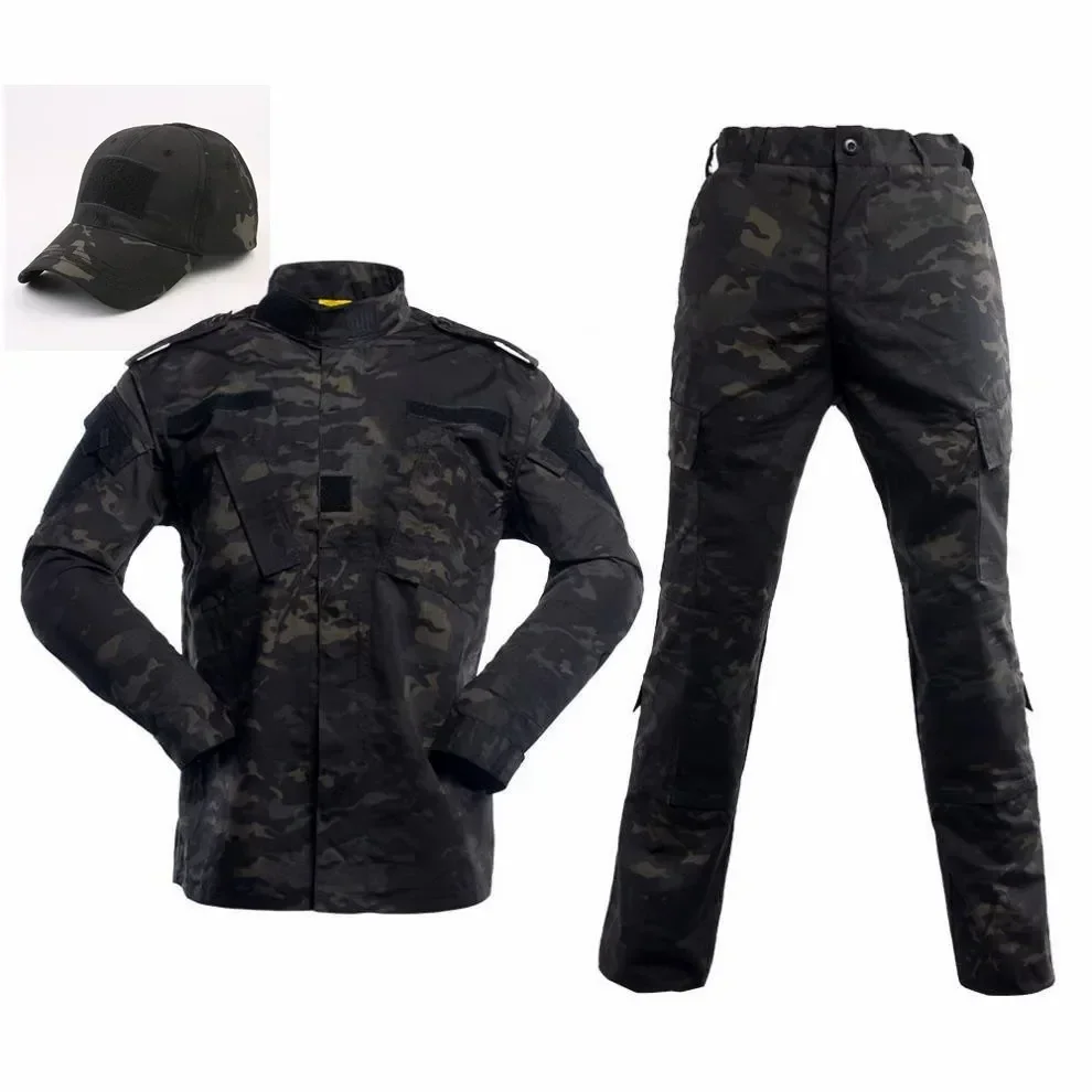 2026 Multicam Tactical Jacket Pants Set, Navy BDU E Uniform for Outdoor Hiking Airsoft Hunting