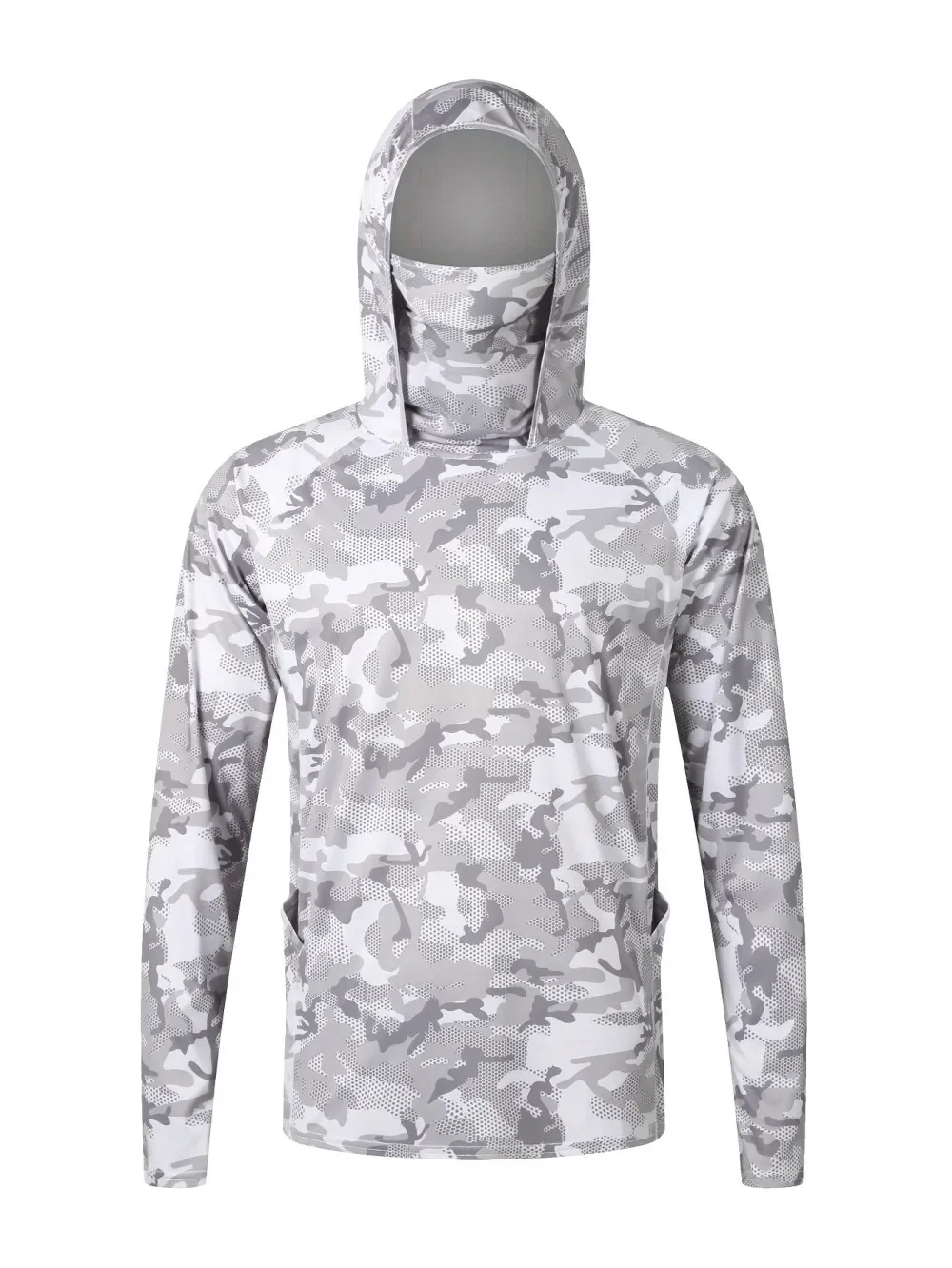 European and American Men's Summer Camouflage Print Comfortable Breathable Long Sleeved T-Shirt Fishing Suit Outdoor Casual Top