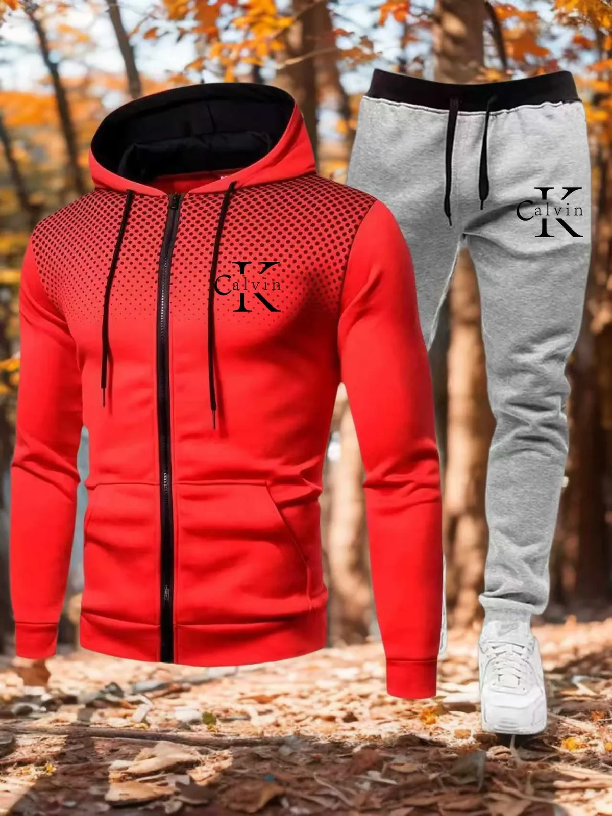 High Quality Men's Tracksuit Casual Jogging Men Versatile Sweatshirts Sweat Pants Fashion Comfort Daily Sports Simple Hoodie Set