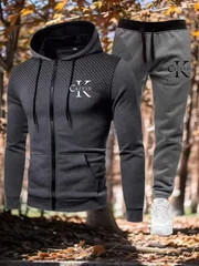 High Quality Men's Tracksuit Casual Jogging Men Versatile Sweatshirts Sweat Pants Fashion Comfort Daily Sports Simple Hoodie Set