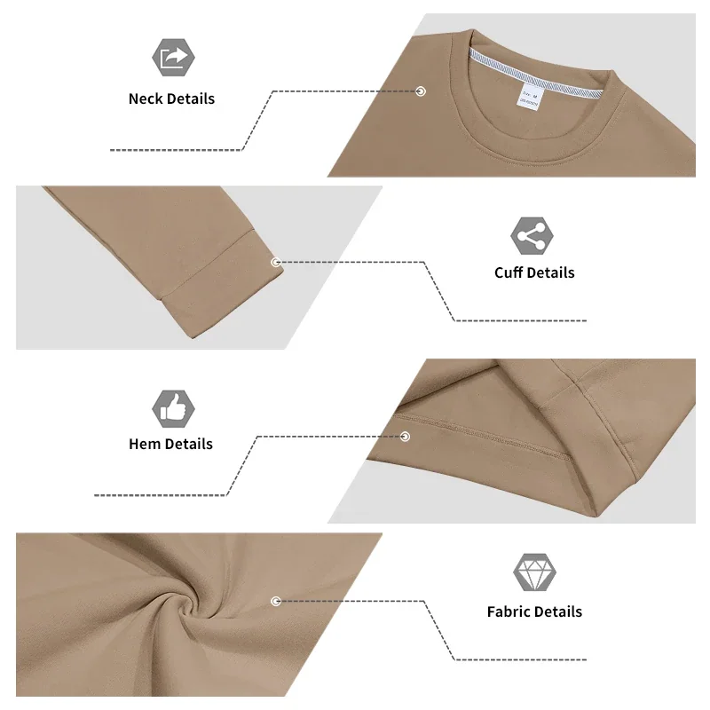 Men's Fleece-Lined Crewneck Two-Piece Set: Crewneck Sweatshirt and Work Pants, Winter Casual Sportswear
