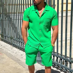 Sports Short Sleeve Shorts Set Casual Fashion Men's Clothing