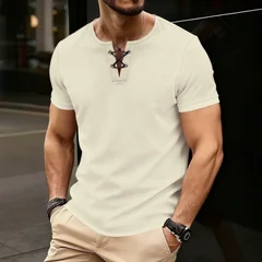 Streetwear Clothing T Shirt Black Crew Neck Mens Loose Fit White Oversized Short Sleeve Tee Gray Solid Color Cotton Tee