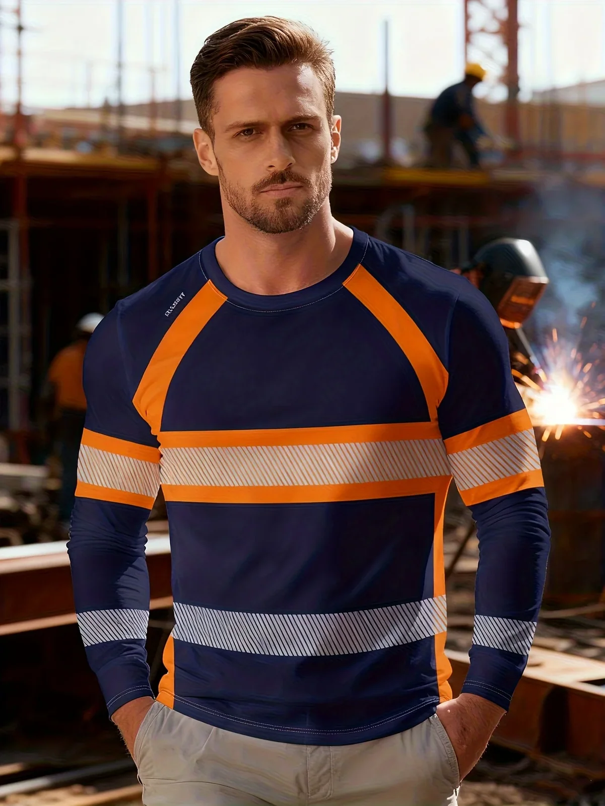 Men's Leisure Autumn-Winter Outdoor Printed Long-Sleeve T-Shirt - Lightweight and Breathable Fabric, Outdoor Sports T-Shirt
