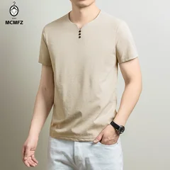 Mens Basic Henley T Shirt Comfortable Cotton Blend Short Sleeve Tops For Casual Business Office Daily And Weekend Activities