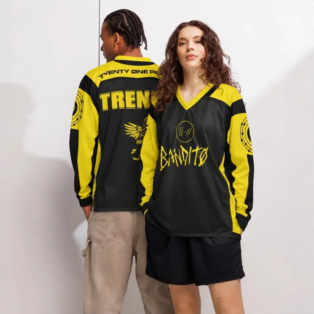 Twenty One Pilots Bandito Trench Rock Band Sports Unisex T-shirt Y2K Music Festival Fans Breathable Casual Street Wear T-shirt