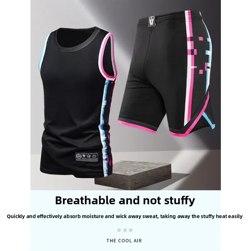 Men's Fashion Trend Sleeveless Vest Five Point Shorts 2-piece Set Summer Daily Outdoor Casual Trend Versatile Sportswear