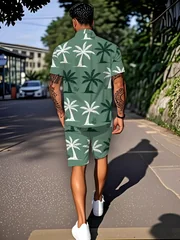 Men's Shirt Sets 2026 Spring/Summer 2 piece set 3D Printed men's chandals men's suits sweatshirt set jogging suit Graphic