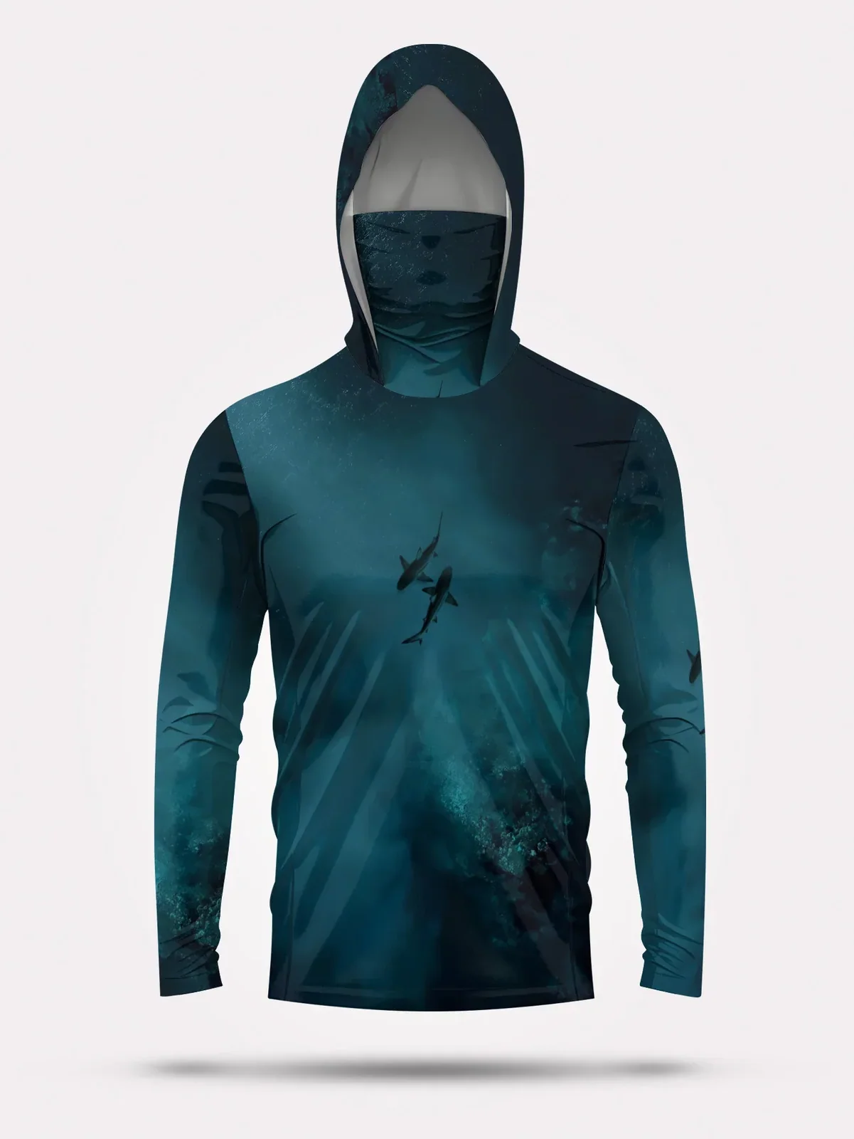 2026 Summer Best-selling Men's Fishing Outfit for Outdoor Sports Leisure Comfortable and Soft 3D Small Fish Pattern Print