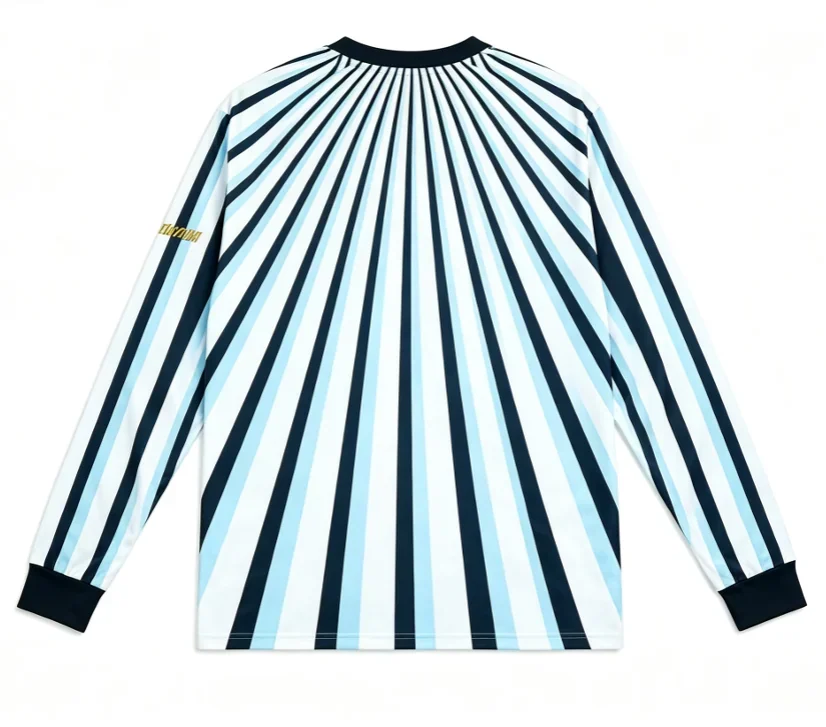 New Argentine round neck long sleeved T-shirt quick drying and breathable suitable for both men and women in sports competitions