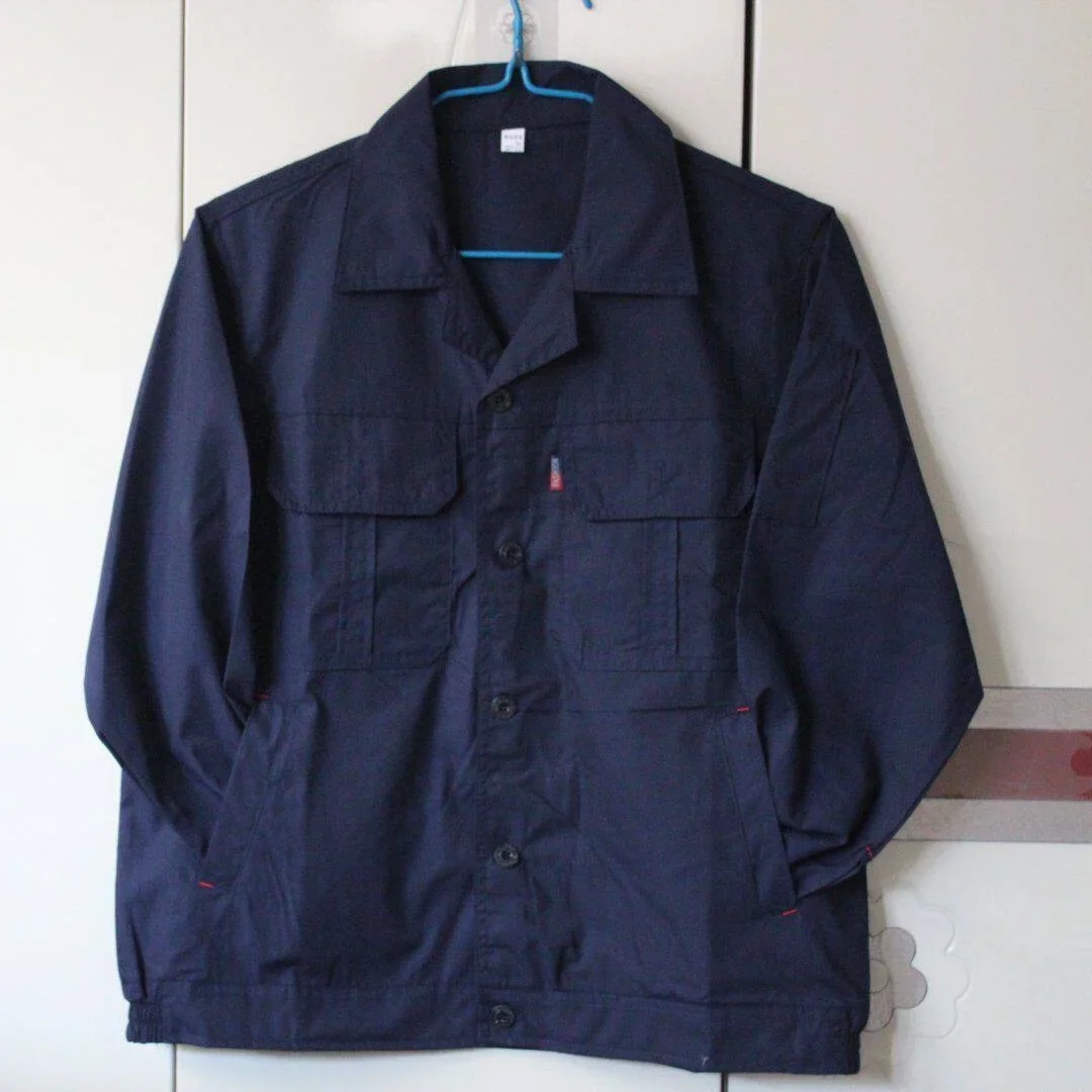 Summer Work Uniform Long Sleeve Breathable Sun Protection Button Style Dust Proof Top Pants for Construction And Delivery