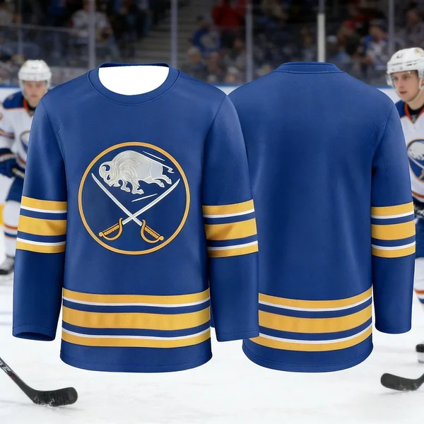 2026 New Men's New Ice Hockey Game and Training Jersey Breathable and Quick-Drying 3D Printed Long Sleeve T-Shirt for Men Women