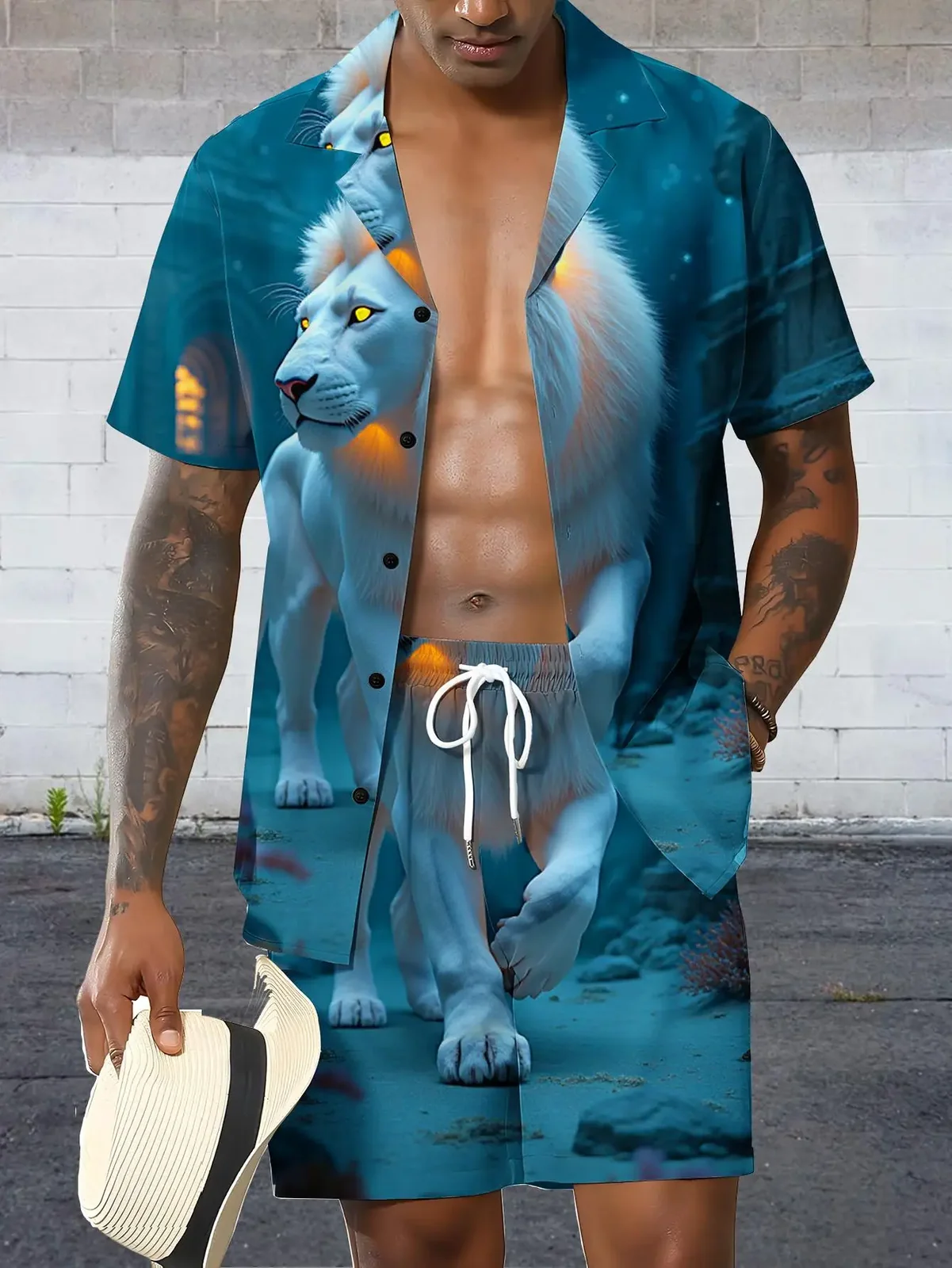 Men's Shirt Sets 2026 Spring/Summer sets for men Graphic jogging suit tracksuit for man 2 piece set sweatshirt set 3D Printed