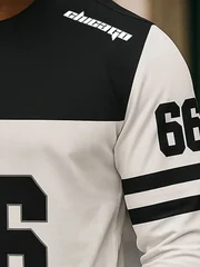 2026 Autumn/Winter Men's Round-neck Hoodie with Digital Print for Casual Sports and Outdoor Wear