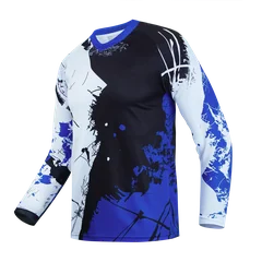 Men's Motocross Jersey, Dirt Bike & BMX Off‑Road MTB Shirt, Enduro DH MX Racing Apparel, Long‑Sleeve Cycling Sports Top