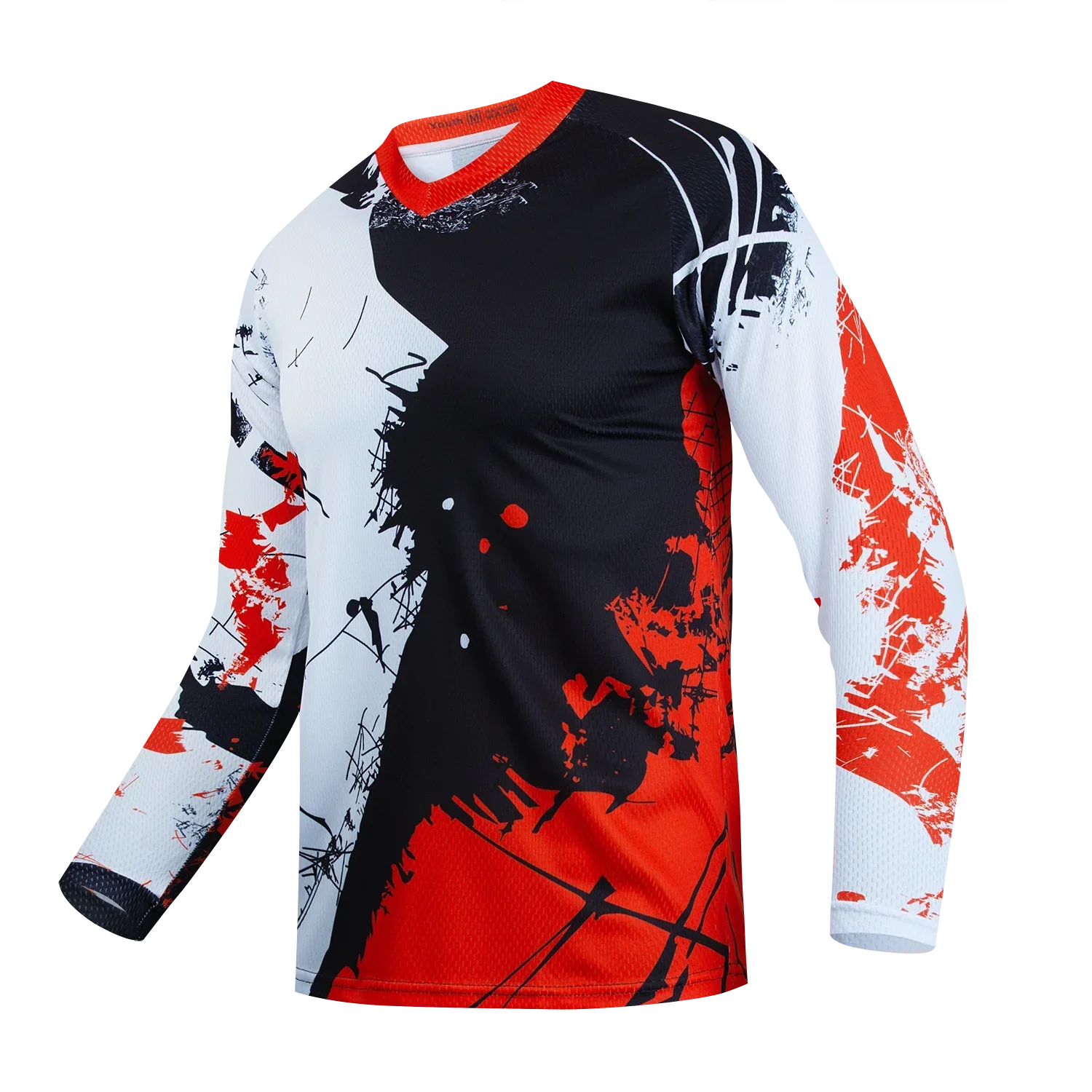 Men's Motocross Jersey, Dirt Bike & BMX Off‑Road MTB Shirt, Enduro DH MX Racing Apparel, Long‑Sleeve Cycling Sports Top