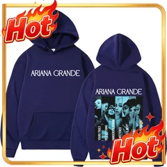 Singer Ariana Grande Album Cover Merch Hoodie Men Women Fashion Pullover Autumn Winter Loose Casual Oversized Sweatshirts Tops