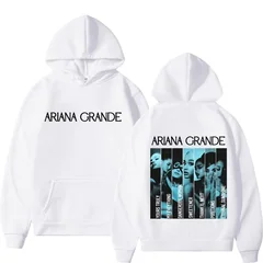 Singer Ariana Grande Album Cover Merch Hoodie Men Women Fashion Pullover Autumn Winter Loose Casual Oversized Sweatshirts Tops