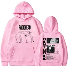 Rock Band Radiohead The Bends Hoodies Men Fashion Hip Hop Vintage Hooded Sweatshirts Casual Oversized Fleece Pullover Streetwear