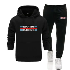 2026 new Martini Racing Hoodie Suit Men's Fashion Hoodie Brand Pants Casual Jogging Suit Sports Wear Sweatshirt Autumn Winter