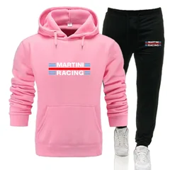 2026 new Martini Racing Hoodie Suit Men's Fashion Hoodie Brand Pants Casual Jogging Suit Sports Wear Sweatshirt Autumn Winter